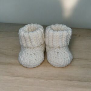 0-3 months hand made baby booties